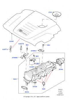 Впускной коллектор (Сборка на заводе в г. Солихалл, 2.0L I4 DSL HIGH DOHC AJ200)