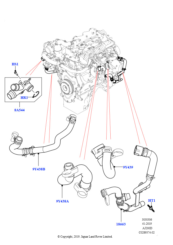 Система охлаждения EGR (Сборка на заводе в г. Нитра, 2.0L I4 DSL HIGH DOHC AJ200)
