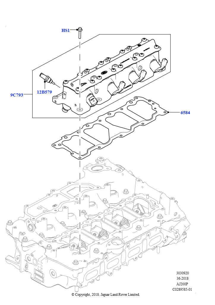 Блок Регулир.Подъема Клапанов (Сборка на заводе в г. Нитра, 2,0 л I4 High DOHC AJ200, бензин)