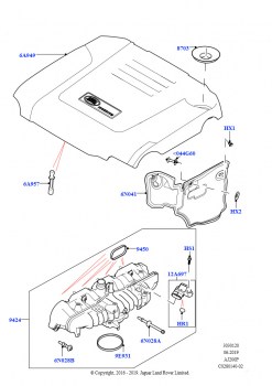 Впускной коллектор (Сборка на заводе в г. Солихалл, 2,0 л I4 High DOHC AJ200, бензин, 2.0L AJ200P Hi PHEV)