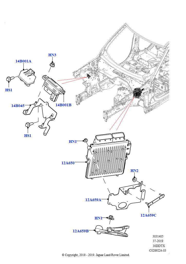 Модули и датчики двигателя (Сборка на заводе в г. Нитра, Дизельный 3,0 V6)