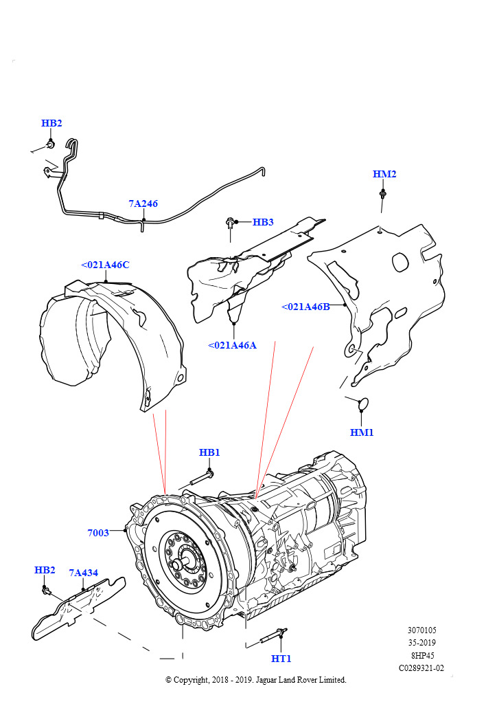 АКПП в сборе и привод спидометра (Сборка на заводе в г. Нитра, 2,0 л I4 High DOHC AJ200, бензин, 8-ступенчатая АКПП ZF 8HP45)