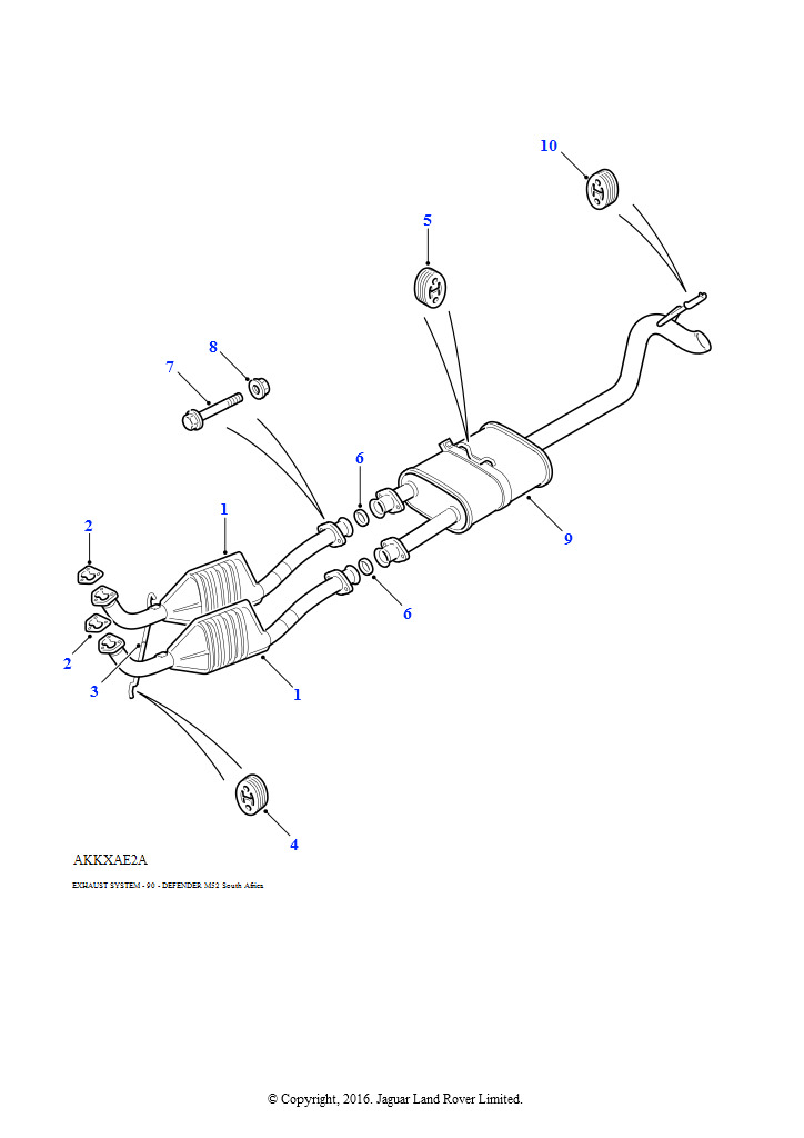 Схема: Передние и задние (2,8 л 6 цил. BMW M52 бензин)