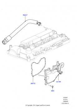 Сист.пониж.токс.выхл.-картер (2.0L 16V TIVCT T/C 240PS бензиновый)