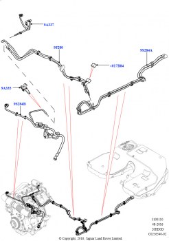 Топливные магистрали (По центру и спереди, 2.0L 16V TIVCT T/C 240PS бензиновый)