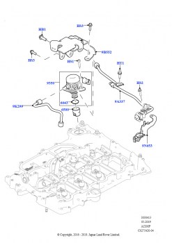 ТНВД, установл. на двигат. (Сборка на заводе в г. Солихалл, 2,0 л I4 High DOHC AJ200, бензин, 2.0L AJ200P Hi PHEV, 2,0 л I4 Mid DOHC AJ200, бензин)
