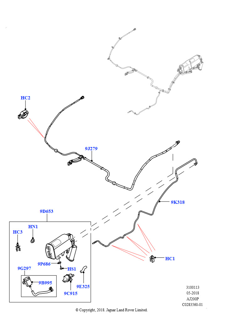 Угольный фильтр (2,0 л I4 High DOHC AJ200, бензин, Заливн.горл.топл.бака.,контр.утечек)