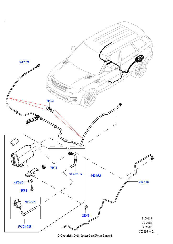 Угольный фильтр (2,0 л I4 High DOHC AJ200, бензин, Узк.заливн.горл.бака-неэтил.топл.)