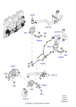 Насос охлаждающей жидкости (Дополнительно, 3.0 V6 D Gen2 Twin Turbo, 8-ступенчат. АКПП ZF 8HP70 HEV 4WD, 3.0 V6 D Gen2 Mono Turbo, 8-ступенчат. АКПП ZF 8HP70 HEV 4WD)