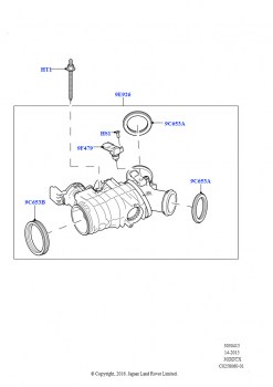 Корпус дроссельной заслонки (Сборка на заводе в г. Солихалл, 3.0 V6 D Gen2 Twin Turbo, 3.0 V6 D Gen2 Twin Turbo, 3.0 V6 D Gen2 Mono Turbo)