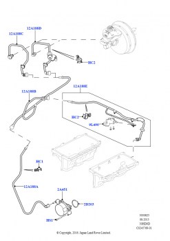 Вакуумное управл. и впуск воздуха (3.0L DOHC GDI SC V6 БЕНЗИНОВЫЙ, RHD)
