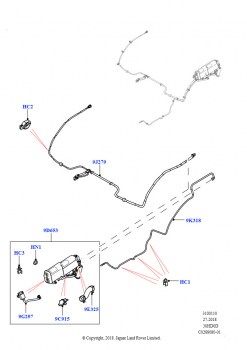 Топливные магистрали (Задний, 3.0L DOHC GDI SC V6 БЕНЗИНОВЫЙ, Бенз.бак с контр.утечек,БольшФлтр, 3.0L DOHC GDI SC V6 БЕНЗИНОВЫЙ, Топливный бак с детектором утечек)