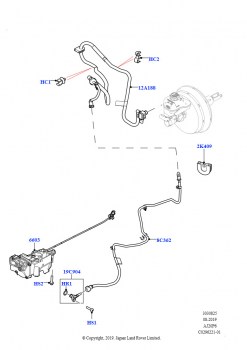 Вакуумное управл. и впуск воздуха (3.0L AJ20P6 Petrol High, LHD)