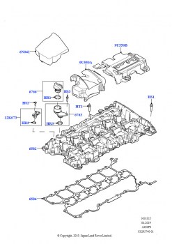 Крышка головки цилиндров (3.0L AJ20P6 Petrol High)