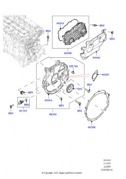 Крышки газораспредели. механизма (3.0L AJ20P6 Petrol High)