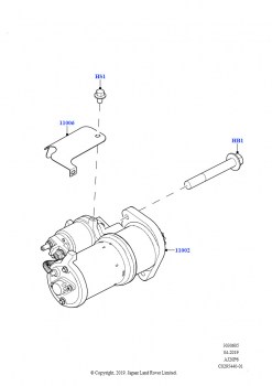 Стартер (3.0L AJ20P6 Petrol High)