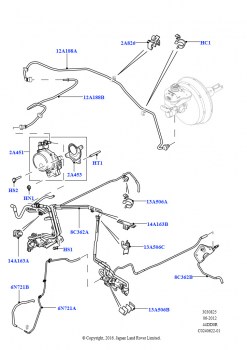 Вакуумное управл. и впуск воздуха (4.4L DOHC DITC V8 Diesel, LHD)