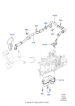 Сист.пониж.токс.выхл.-картер (4.4L DOHC DITC V8 Diesel)