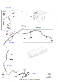Вакуумное управл. и впуск воздуха (5.0 бензиновый AJ133 DOHC CDA, RHD, 5.0L P AJ133 DOHC CDA S/C Enhanced, RHD)