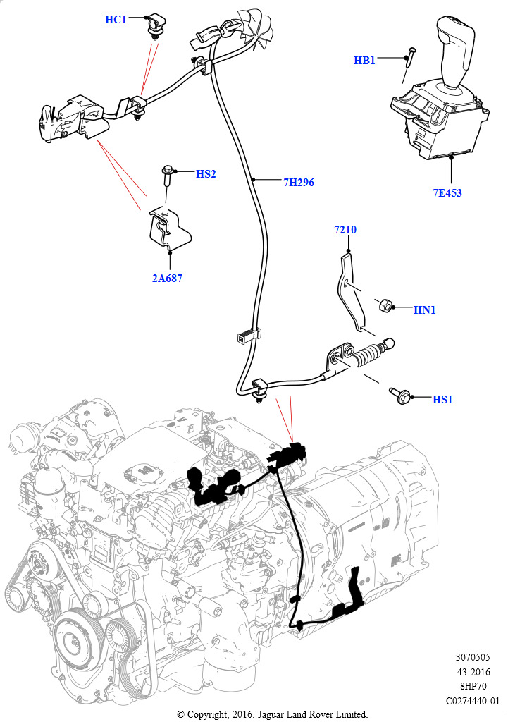 Перекл.пер.-Автомат.кор.пер. (3.0 V6 D Gen2 Mono Turbo, 8-ступенч.авто.кор.пер.ZF 8HP70 4WD, 3.0 V6 D Gen2 Twin Turbo, 8-ступенч.авто.кор.пер.ZF 8HP70 4WD, 3.0 V6 D Low MT ROW, 8-с