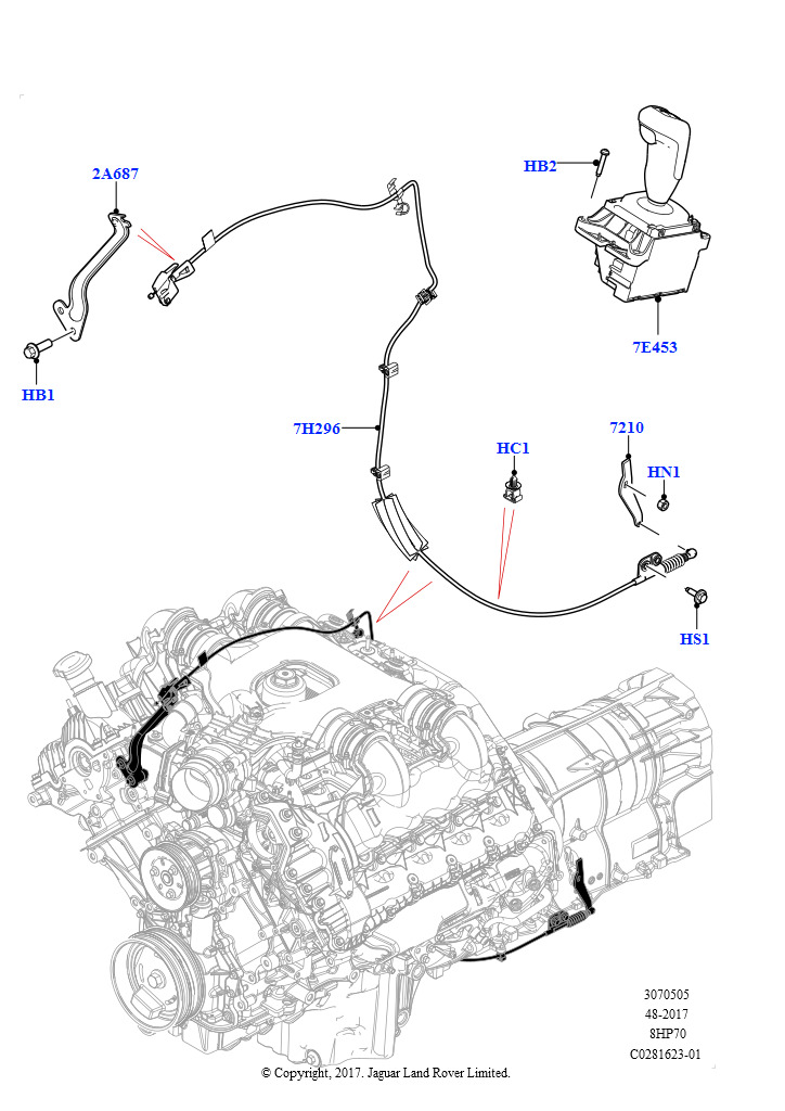 Перекл.пер.-Автомат.кор.пер. (4.4L DOHC DITC V8 Diesel, 8-ступенч.авто.кор.пер.ZF 8HP70 4WD)