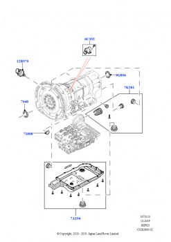 Внешние элементы коробки передач (8HP Gen3 Hybrid Trans)