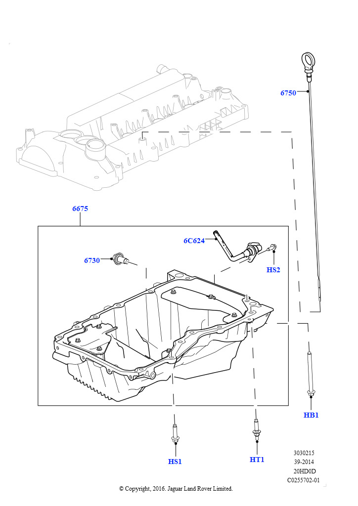 Масл. картер/указат. уровня масла (2.0L 16V TIVCT T/C 240PS бензиновый)