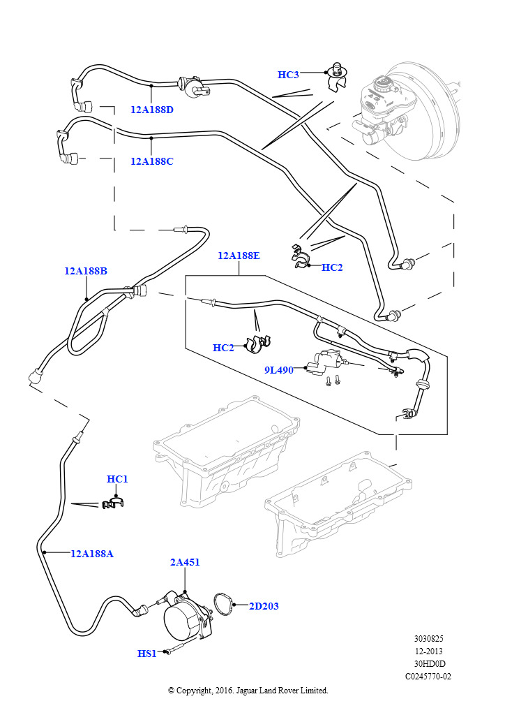 Вакуумное управл. и впуск воздуха (3.0L DOHC GDI SC V6 БЕНЗИНОВЫЙ, LHD)