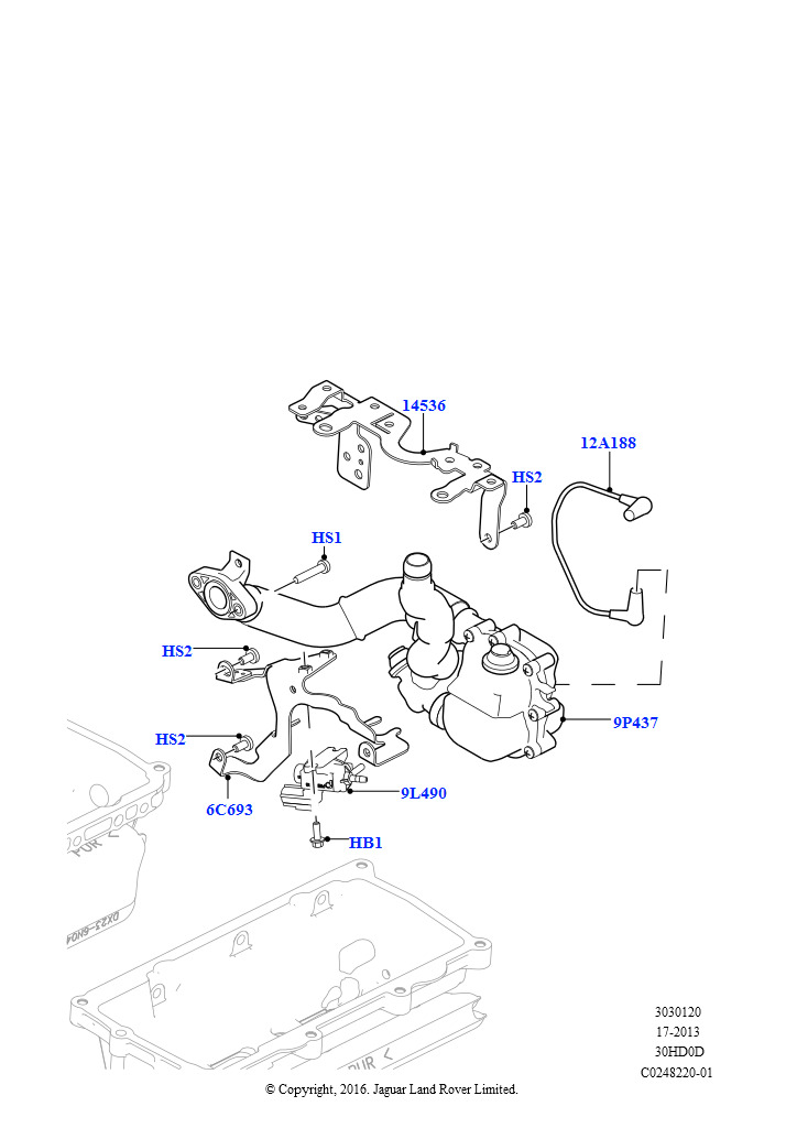 Схема: Впускной коллектор (Symposer (резонатор), 3.0L DOHC GDI SC V6 БЕНЗИНОВЫЙ)