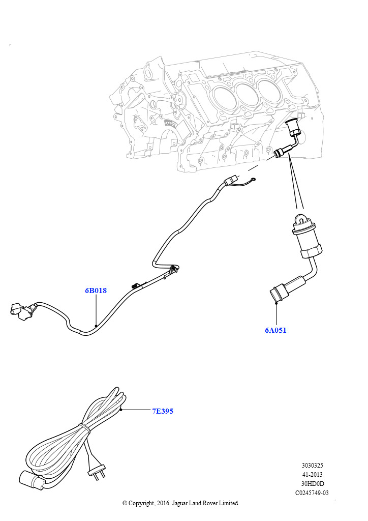Схема: Подогреватель двигателя (3.0L DOHC GDI SC V6 БЕНЗИНОВЫЙ, Погруж. нагрев. - 700Вт/110В)