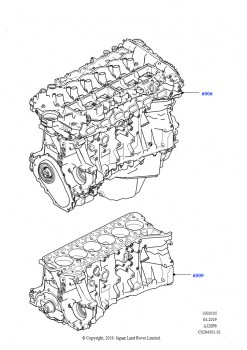 Сервисн.двиг.и неукомпл.блок цил. (3.0L AJ20P6 Petrol High)