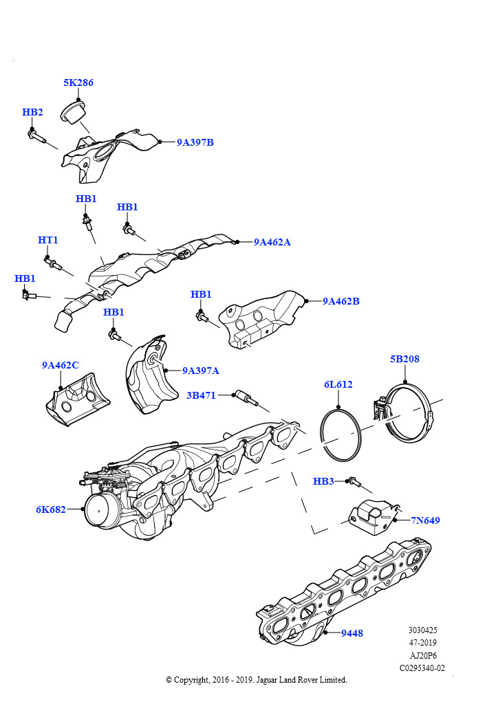 Турбокомпрессор (3.0L AJ20P6 Petrol High)