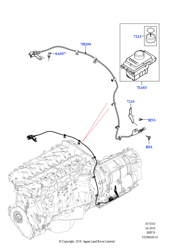 Перекл.пер.-Автомат.кор.пер. (3.0L AJ20P6 Petrol High, 8 Speed Auto Trans ZF 8HP76)