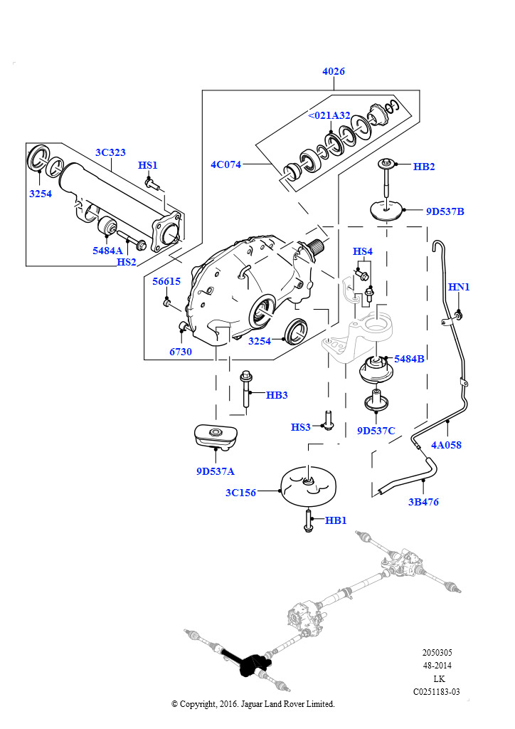 Картер переднего моста (8-ступенчат. АКПП ZF 8HP70 HEV 4WD)