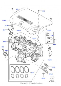 Впускной коллектор (2.2L DOHC EFI TC DW12, 2.2L CR DI 16V Дизельный)