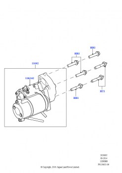 Стартер (2.2L DOHC EFI TC DW12, 2.2L CR DI 16V Дизельный)