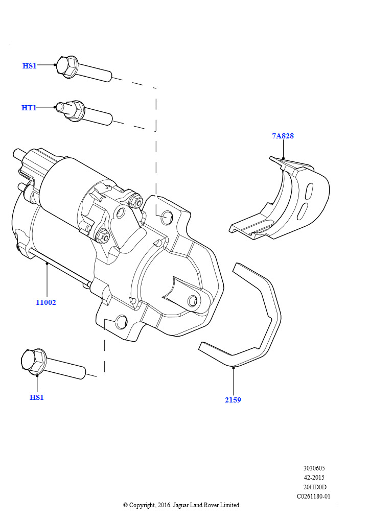 Стартер (2.0L 16V TIVCT T/C 240PS бензиновый, Изготовитель - Changsu (Китай))