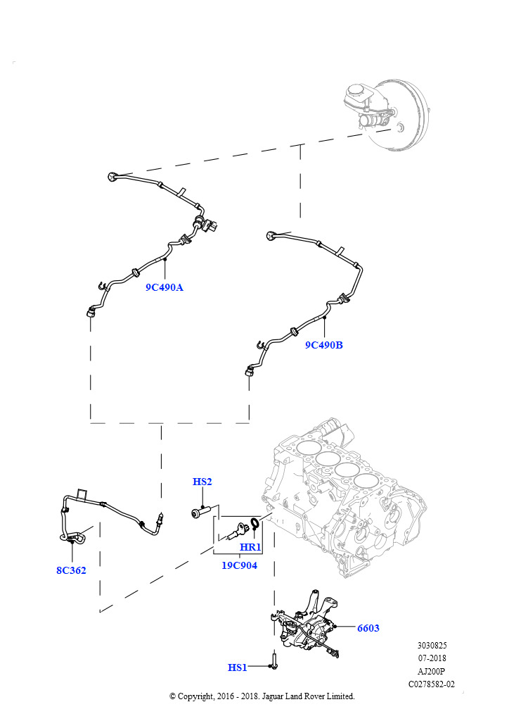 Вакуумное управл. и впуск воздуха (2,0 л I4 High DOHC AJ200, бензин, RHD, 2,0 л I4 Mid DOHC AJ200, бензин, RHD)