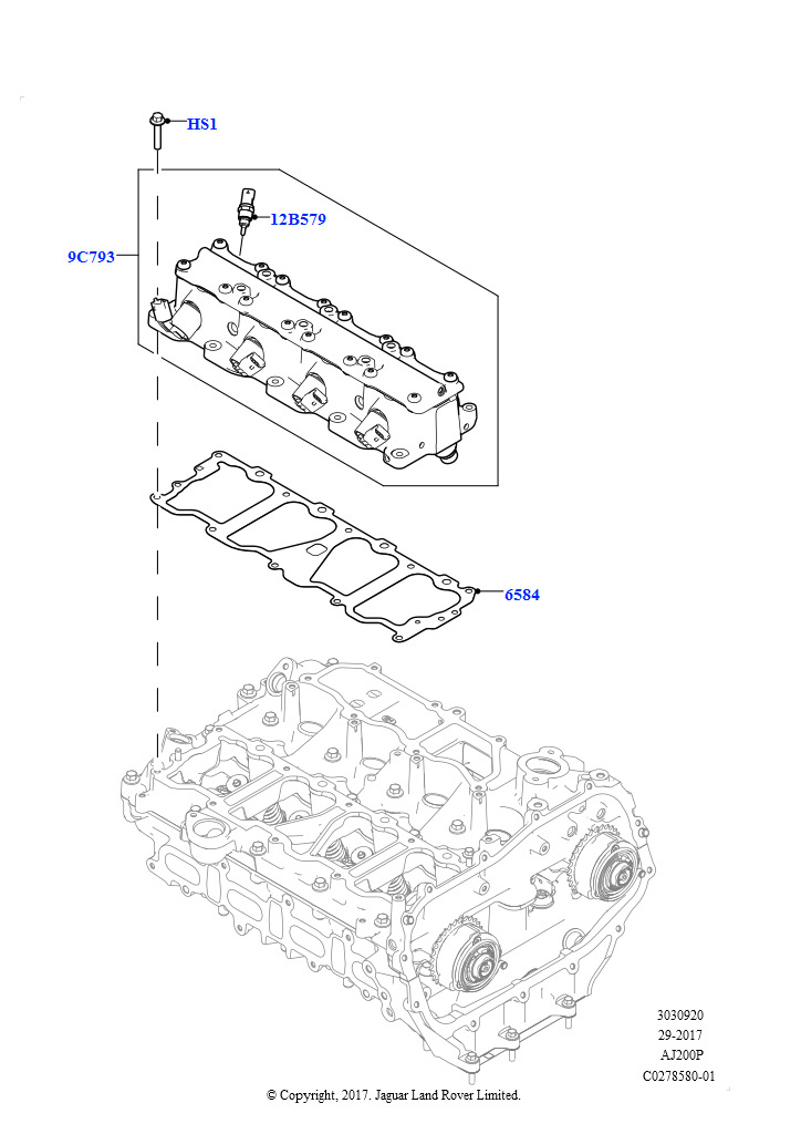 Блок Регулир.Подъема Клапанов (2,0 л I4 High DOHC AJ200, бензин, 2,0 л I4 Mid DOHC AJ200, бензин)