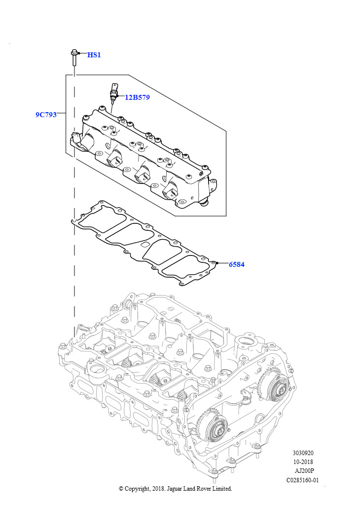 Блок Регулир.Подъема Клапанов (2.0L I4 Mid AJ200 Petrol E100, Страна изготовления — Бразилия, 2,0 л I4 Mid DOHC AJ200, бензин, Страна изготовления — Бразилия)