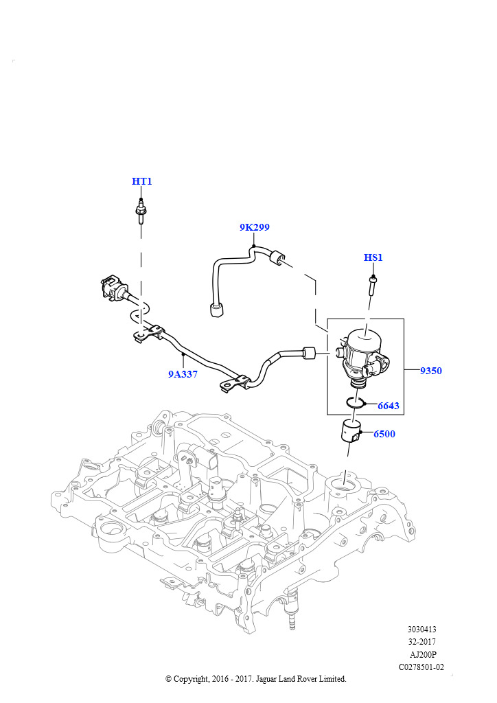 ТНВД, установл. на двигат. (2,0 л I4 High DOHC AJ200, бензин, 2,0 л I4 Mid DOHC AJ200, бензин)