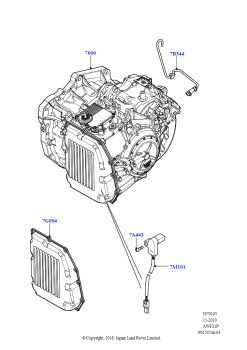 АКПП в сборе и привод спидометра (6-ступенчатая АКПП AWF21)