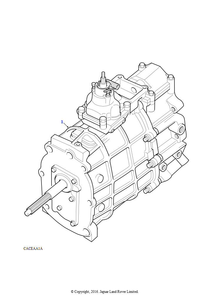 Коробка переключения передач в сборе (V8 бензиновый, 5-ступ. мех. коробка передач)