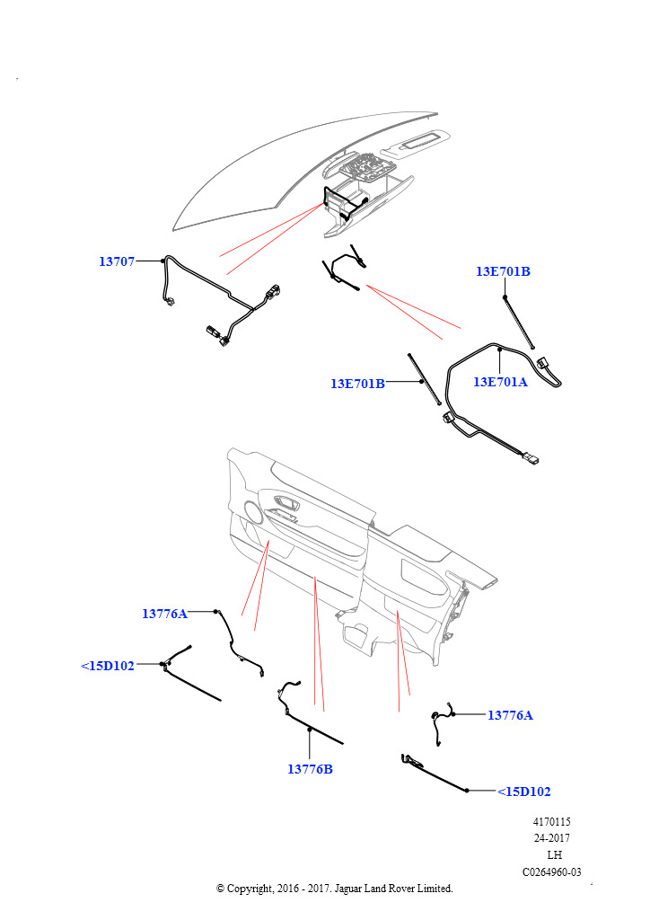 Схема: Лампы освещения салона (2-дверный, с откидным верхом, Сборочный завод Хэйлвуд)