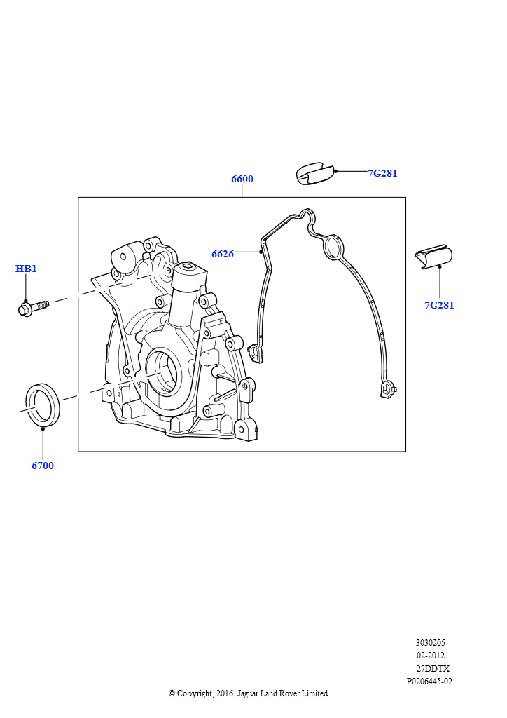 Масляный насос (Lion дизель 2.7 V6 (140 кВт))