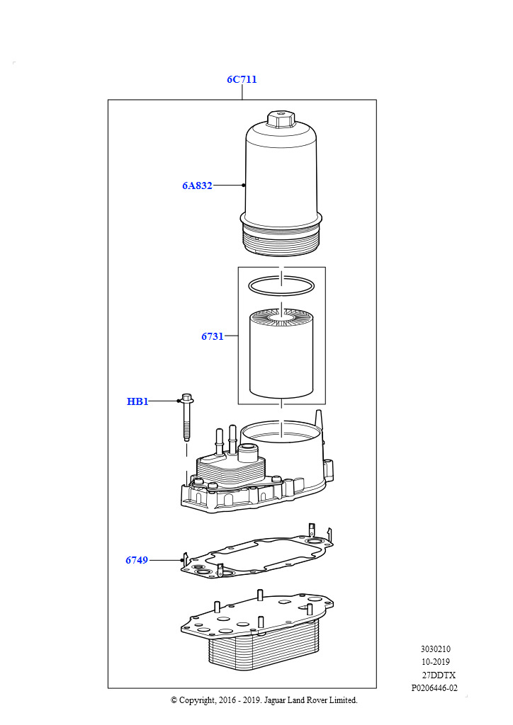Масляный радиатор и фильтр (Lion дизель 2.7 V6 (140 кВт))