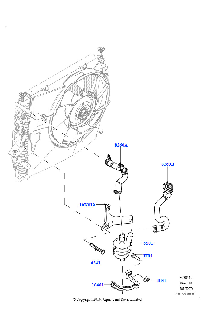Насос охлаждающей жидкости (Вспомогательный блок, 3.0L DOHC GDI SC V6 БЕНЗИНОВЫЙ)