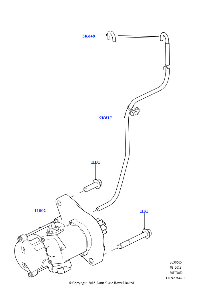Стартер (3.0L DOHC GDI SC V6 БЕНЗИНОВЫЙ, Стандартн.эл/двиг.стартера)