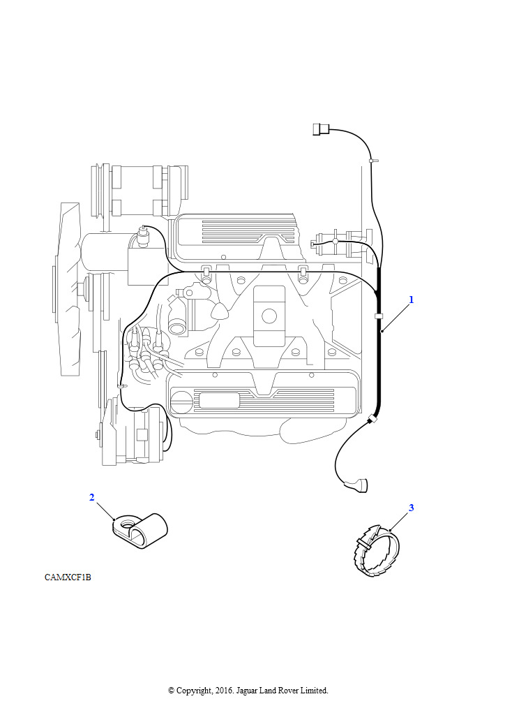 Схема: Жгут проводов двигателя (V8, EFI, бензин, Бензин V8 L/R EFI, V8 сдвоенный карбюратор, L/R бензин)