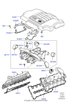 Впускной коллектор (3,6 л V8 32V DOHC EFi дизель Lion)